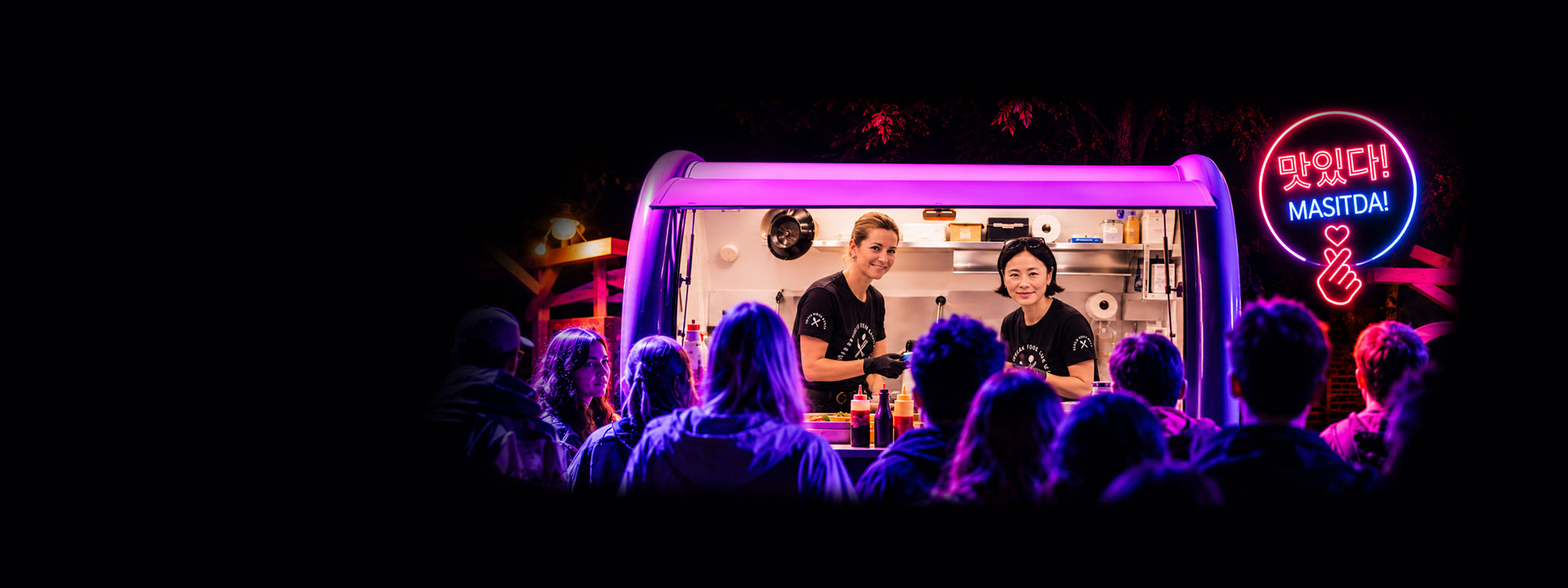 Koreaanse foodtruck van Korean Food Lovers met Koreaans eten